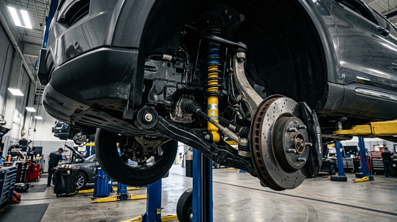 Диагностика подвески и рулевого управления Ford Explorer: почему тугой руль и что стучит?